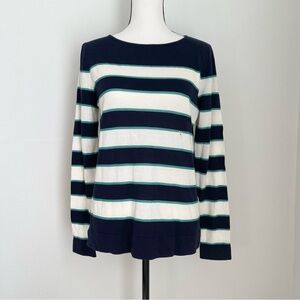 NWT Loft Pullover Stripped Lightweight Knit Sweater. Size M
